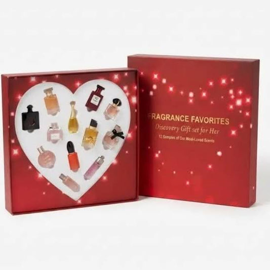 Set de regalo de fragancias de lujo de 12 aromas exclusivos