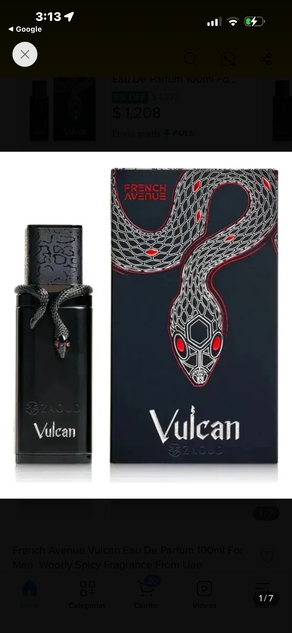 Perfume Vulcan french avenue