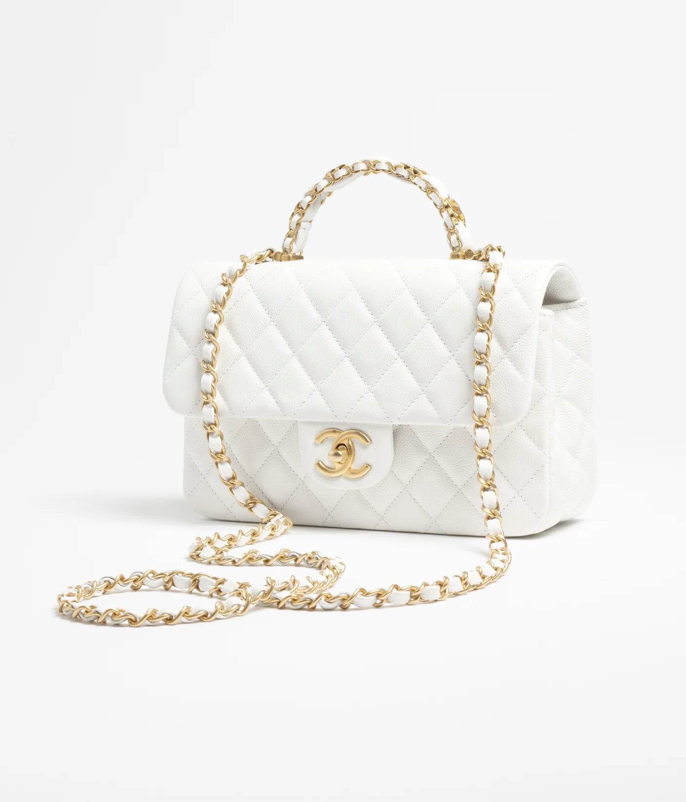 BOLSO PEQUEÑO CON SOLAPA Y ASA DE MANO Chane/l 26189