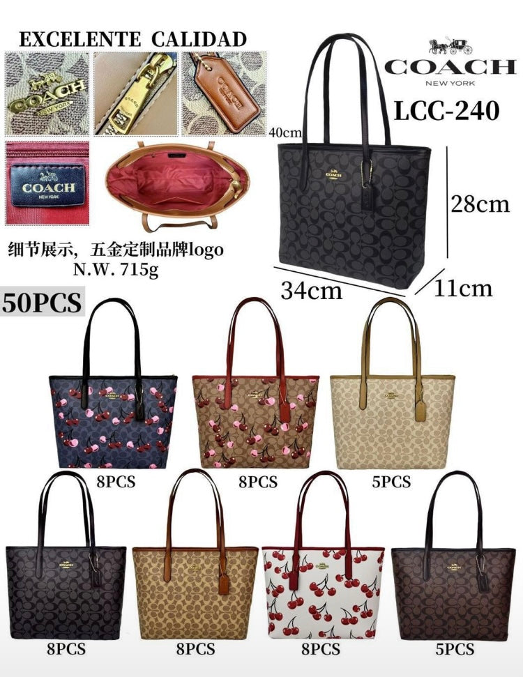 Bolsa Tote Coac/h para dama (F2) LCC-240 imagen de referencia