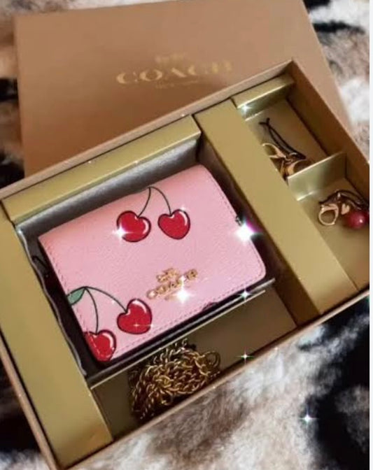 Set de lujo Coac:h  Mini Crossbody + 2 Llaveros foto de referencia 🍓 🍒 🍎 22500