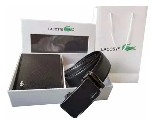Set de caballero de cartera y cinturón lacos/te s8106-1