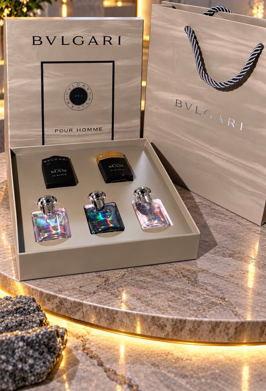 Set de 5 fragancias de lujo de regalo bvl-gari color verde