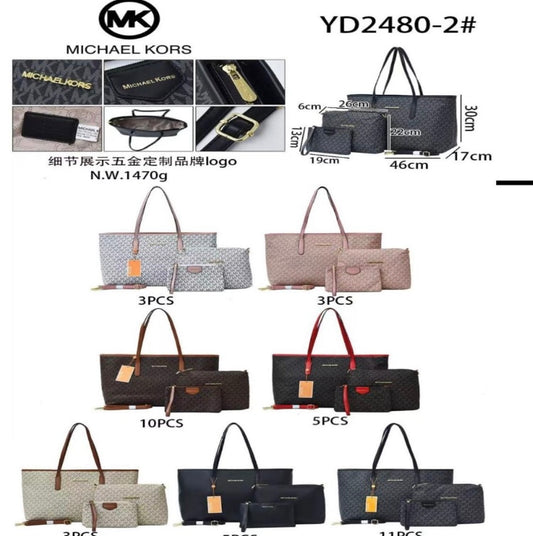 combo triple de BOLSA TOTE M/K YD2480-2