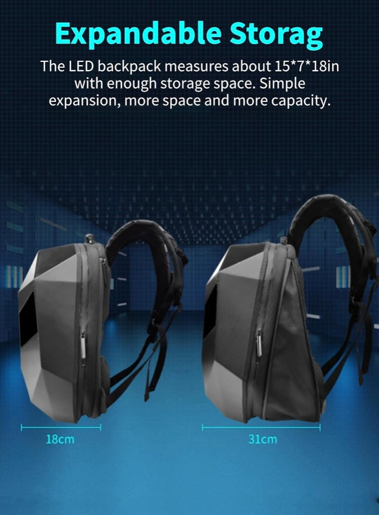 Mochila Eyes Ojos LED de Fibra de Carbono Impermeable – Gran Capacidad 27000