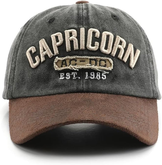 Gorra unisex 💯 por ciento algodón broche de metal ajustable transpirable G21 Capricorn