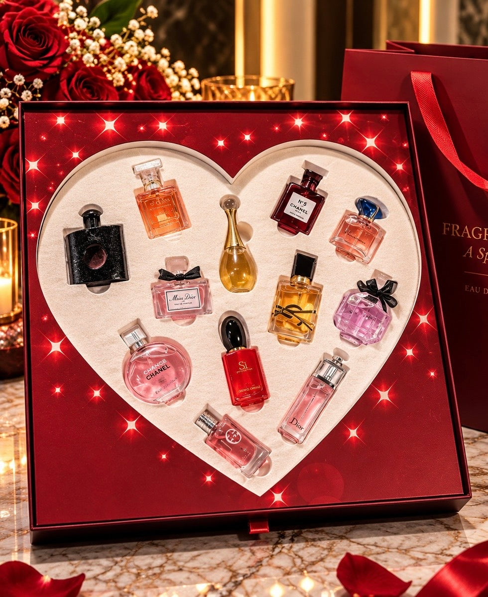Set de regalo de fragancias de lujo de 12 aromas exclusivos