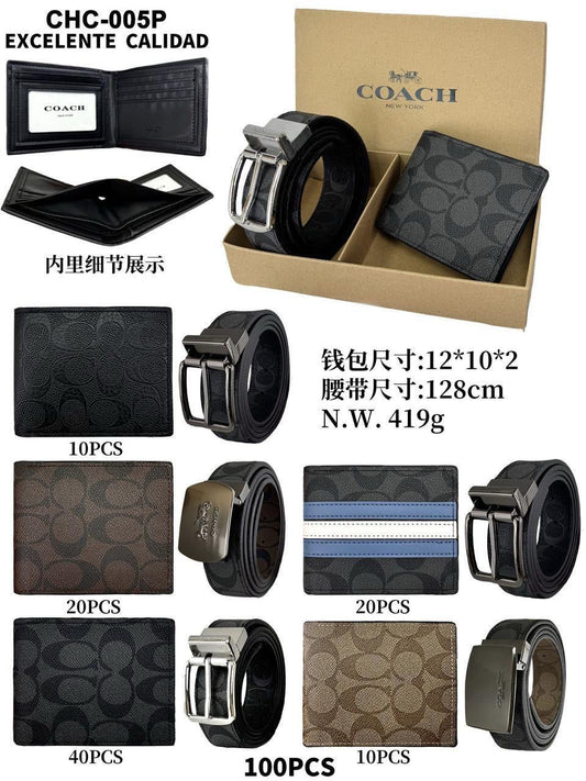 Set Coach Cartera +Cinturon +Caja de Regalo CHC-005P🎁