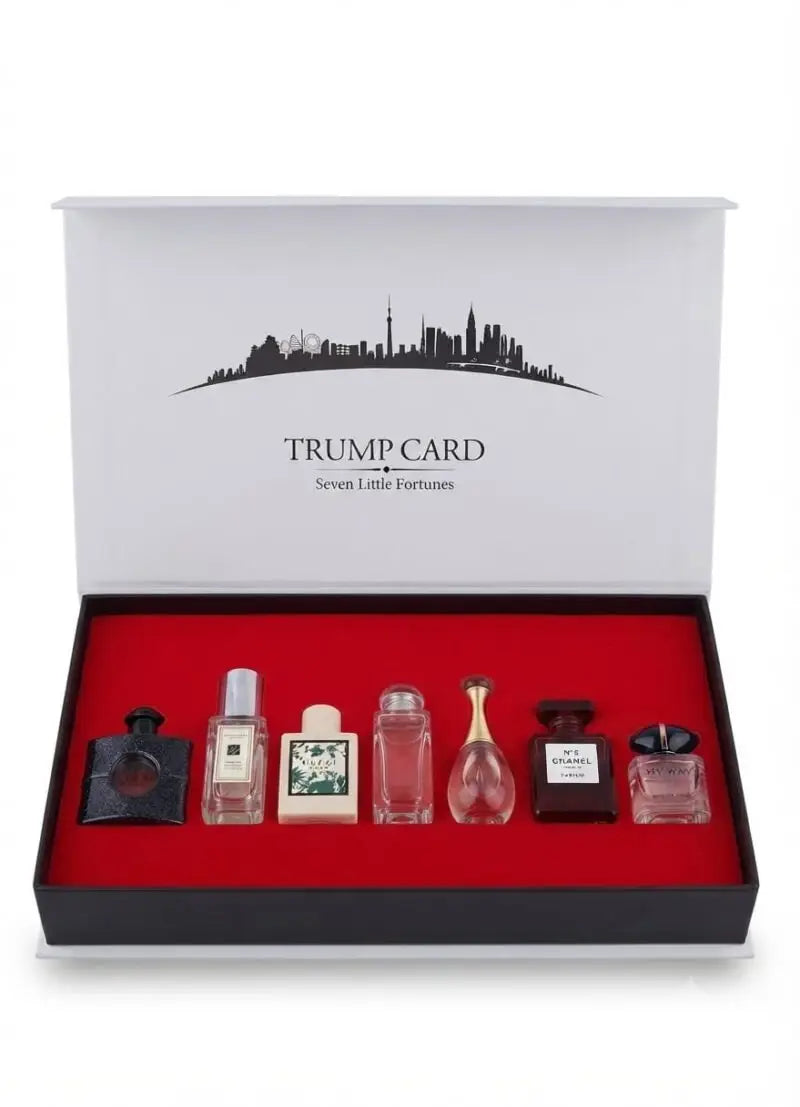 Set de regalo mini de 7 fragancias de lujo tru-mp ca-rd o  se/ ven la/dy
