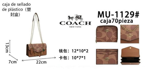 (NUEVO) Set Triple Deluxe Coa/ch MU1129 incluye caja