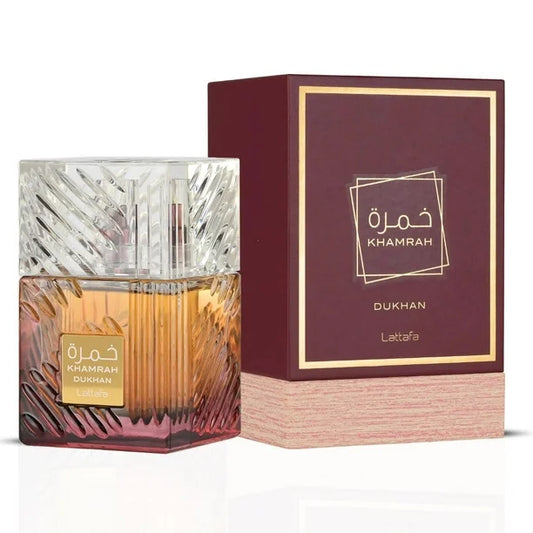 Perfume Lattafa Khamrah Dukhan Eau de Parfum, 100 ml, para unisex