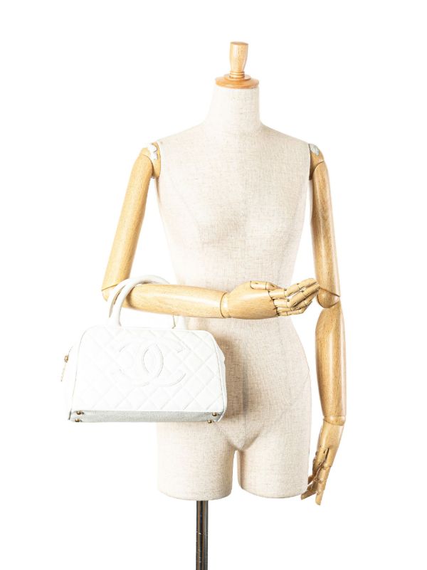 Bolsa de mano Chane/l Quilted Caviar Bowling Bag 16500