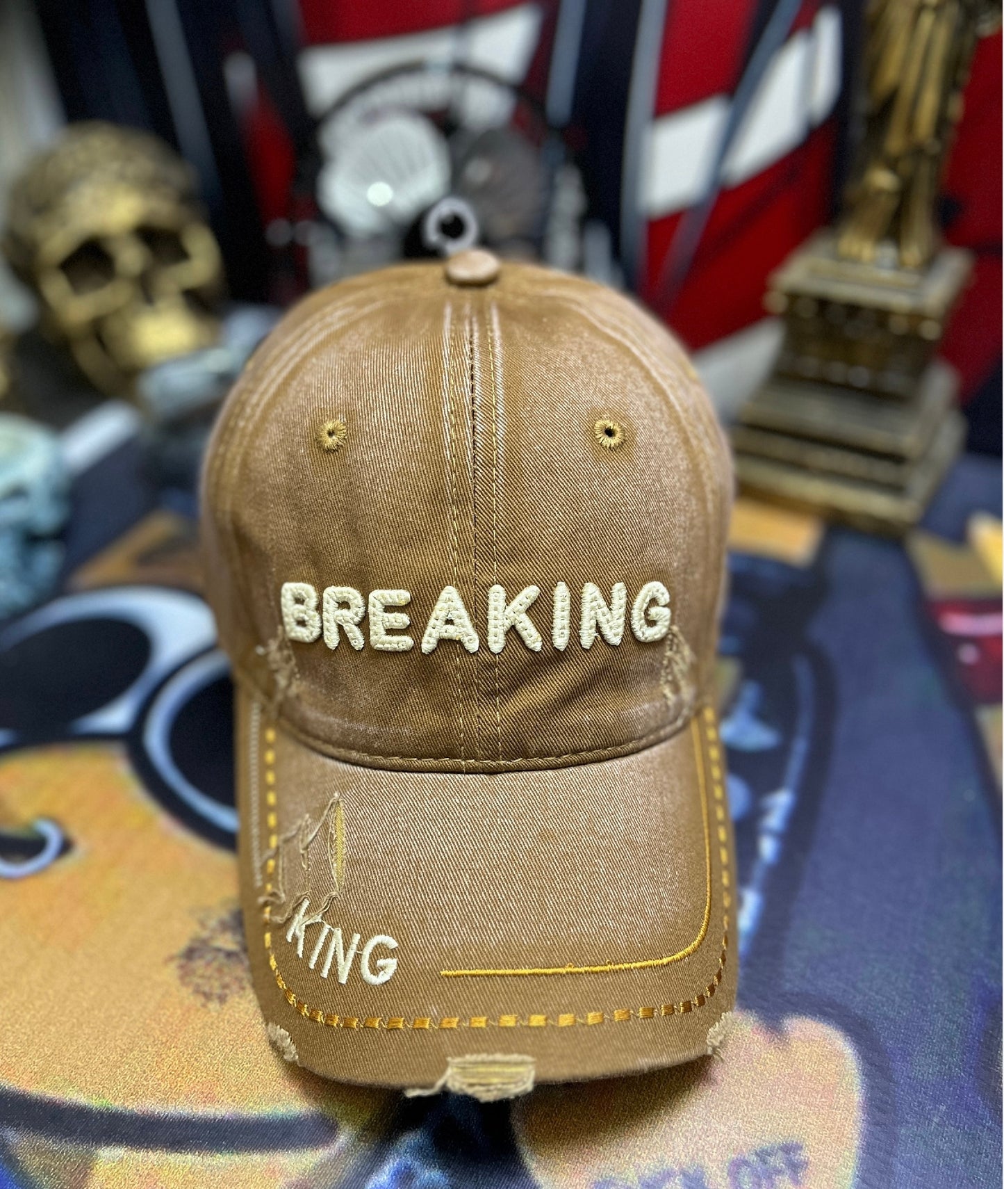 Gorra unisex 💯 por ciento de algodón broche de acero ajustable transpirable G24 Breaking