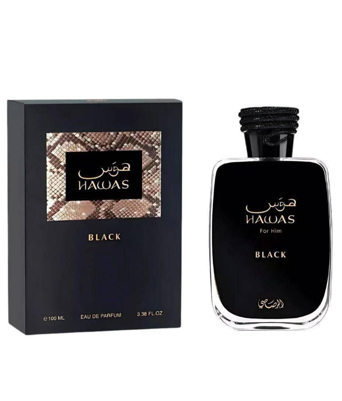 Perfume Eau de Parfum Hawas Black para hombre 100ml
