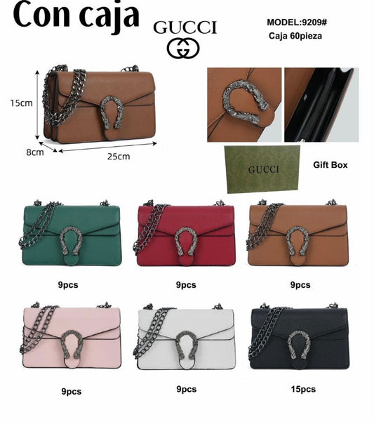 Bolso Crossbody Gu/cci con caja 9209