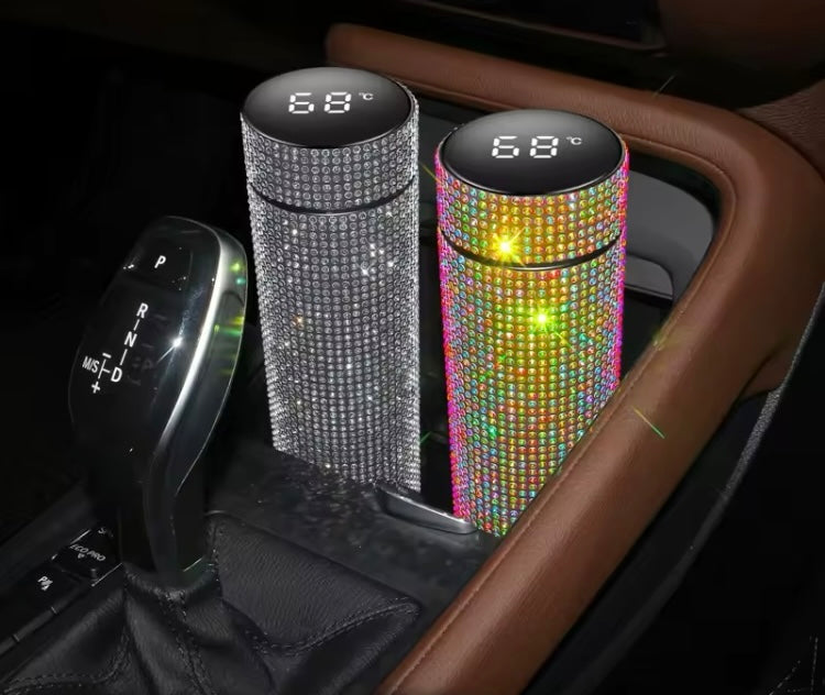 Termo de pedrería tipo diamante digital caliente o frío capacidad 500 ml (A3) 0006